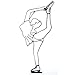 World Unique Imports SF-0941 Ice Or Figure Skater Metal Wall D?cor and Sculpture, Black