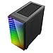 immagine 11GAMEMAX Mini Abyss ARGB Micro-ATX PC Gaming Case MATX, 3 pin AURA Sync, 1 ventola ARGB da 120 mm inclusa, ARGB Hub, supporto per 5 ventole, raffreddamento ad acqua, nero