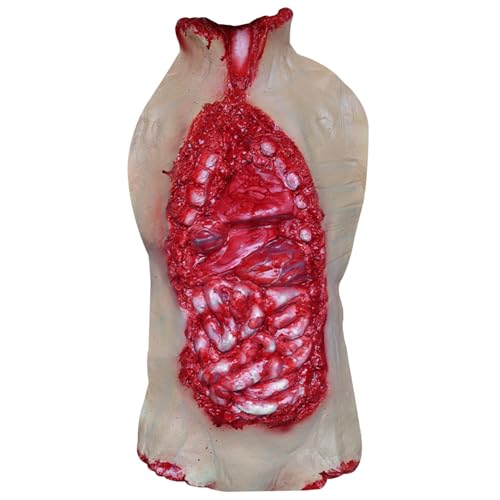 Costumes d'halloween effrayants en latex Jorzer avec fausses parties du corps ensanglantées