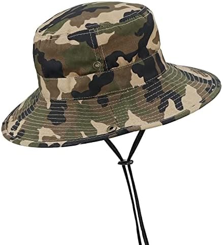 Sombrero de sol para niños, sombrero de camuflaje para niños, sombrero de pesca de safari, gorra Boonie para niños y niñas al aire libre