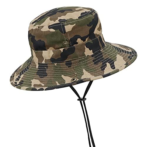 Kids Camo Sun Hat Boys-Camouflage Bucket Fishman Hat Packable（7-14 Years (Camo, 7-14 Years) #TOP11