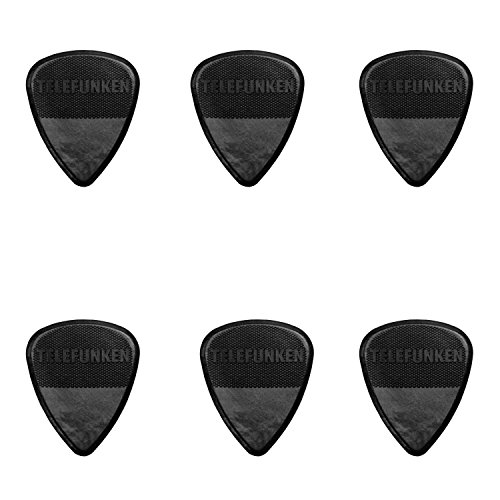 TELEFUNKEN Elektroakustik 2mm Thick Diamond TFUNK | Graphite Based Guitar Pick Diamond Shaped Textured Grip