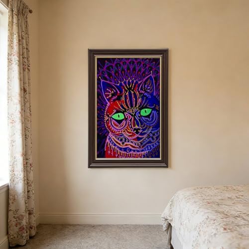 Toile Louis Wain chat psychédélique pour exprimer votre passion de l'art