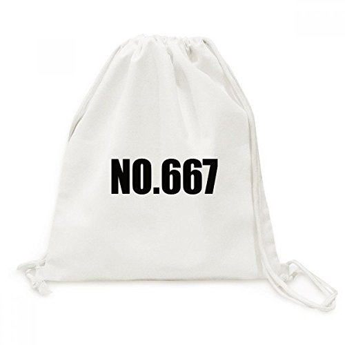 Sac cordon en toile Numéro Chanceux 667 pour le voyage