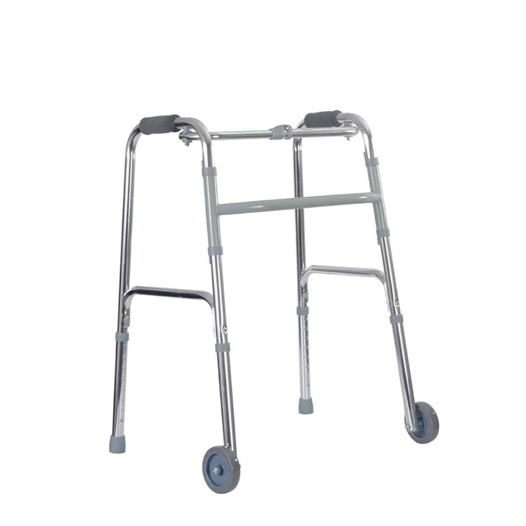 Elderly Walker Progressive Mobility Aid Walker and Self-Adjusting Step Assist for Going Up and Down Stairs Ramps and Steps Folding and Adjustable Rehabilitation Aid for Adults Or Seniors Double the