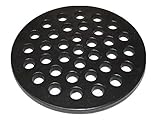 Hongso PCH09 Cast Iron High Heat Charcoal Fire Grate for Large Minimax Big Green Egg Grill, Big Kamado Joe Grill, or Other Ceramic Grills, 9-inch