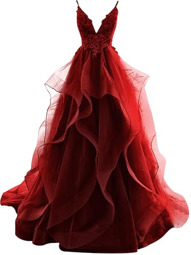 HUINI Ballkleider Lang Elegent Abendkleid Hochzeitskleider Standesamt Damen...