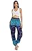 Joob Joob Boho Pants for Women - Hippie Harem Pants Women - Womens Yoga Pants – Comfy Bohemian Flowy Hippie Clothes - Blue Medium