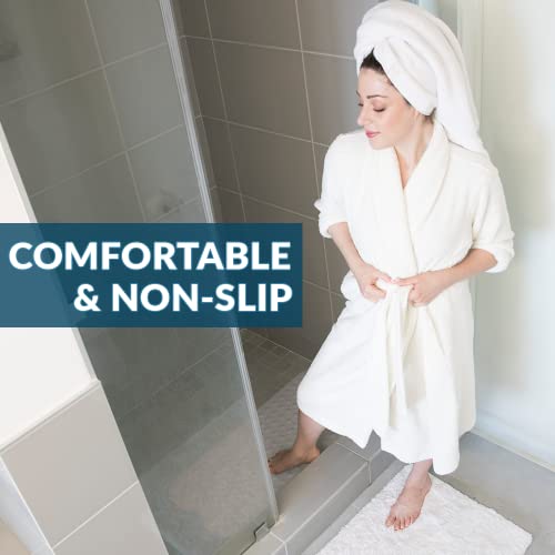 Comfilife Bath Mat For Bathroom Tub And Shower – Non Slip Extra Large Bathtub Mat With Drain Holes & Suction Cups – Machine Washable Grip Rubber Mats To Keep Bathtub Clean (Bubble 16" X 35", Cream) #TOP3