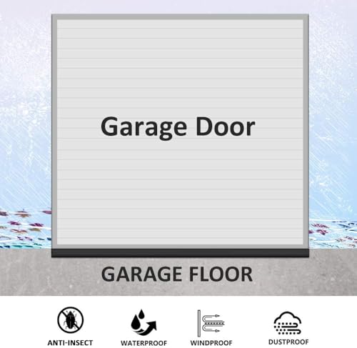DGSL Universal Garage Door Seals Bottom Rubber, Garage Door Rubber Seal Strip Replacement, Weatherproofing Garage Door Weather Stripping with Nails (33 Feet) by DGSL - Image 3