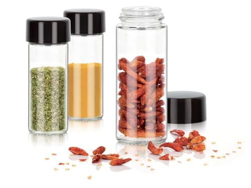 Tescoma Barattoli per spezie, antracite 3 pezzi stagione, colori assortiti