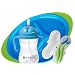 b.box Toddler Feeding Set | Color: Ocean Breeze | Includes: Sippy Cup, Cutlery Set and Divided Plate | 6 Months + | BPA-Free | Phthalates & PVC Free | Dishwasher & Microwave Safe