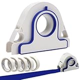 Painters Tape Applicator with Scraper, Professional Paint Tape Applicator for Trim, Masking Tape Dispenser Tool with 1mm Spacing for Windows and Door Frames in One Continuous Strip (Tool+5 White)