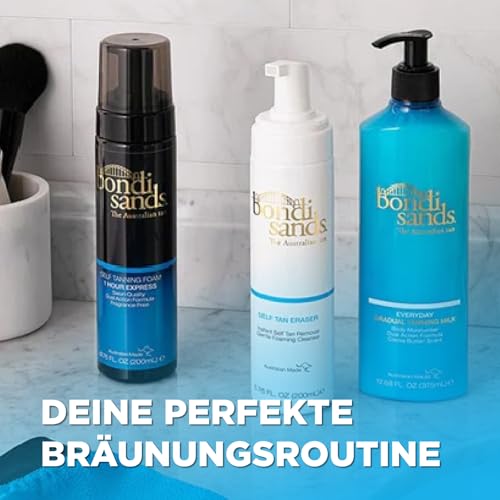 Bondi Sands – Selbstbräunungsschaum - Self Tanning Foam 1 Hour Express, für eine fleckenfreie und schnelle Bräune ohne Sonne, 200 ml