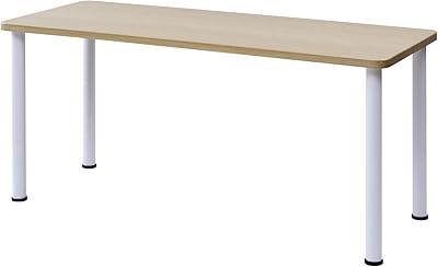 [山善] フリーテーブル(150×60)お得なセット ウッドナチュラル(木目柄) AMDT-1560(WN)セット