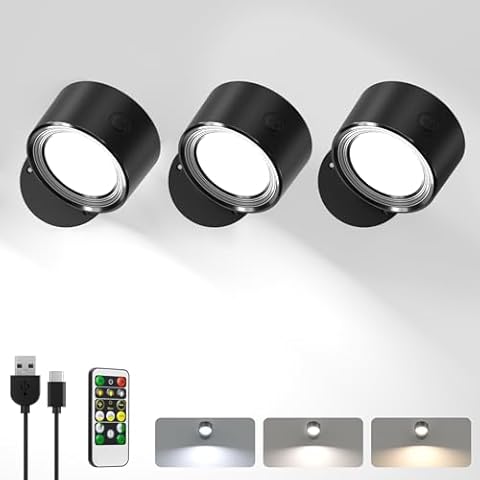 LED Wall Reading Lights with Remote Cover