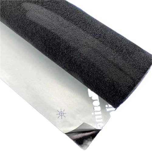 Patch autocollant en tissu suédé daim noir gris 30x150cm pour cuir, canapé et bricolage
