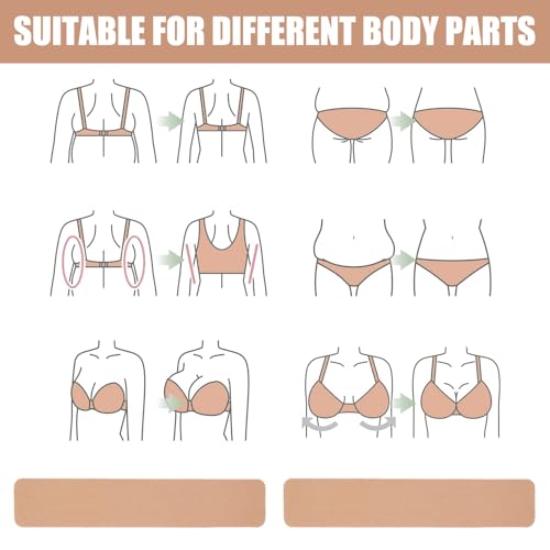 70 Pcs Tummy Tape for Flat Stomach,Instalift Tape for Thigh Legs, Hypoallergenic, No Residue, Body Shaping, For Backless Dresses, Wedding, Pregnancy, Sagging Skin3