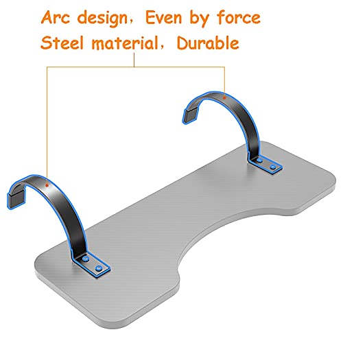 Plateau de clavier pour surface de travail avec fixation par pinces en acier - 7