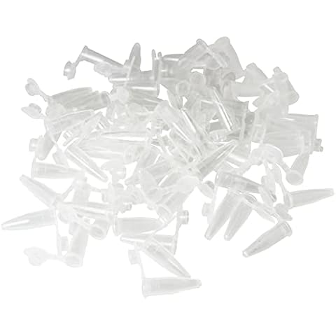 YHXiXi 200PCS 0.2ml Microcentrifuge Tubes Polypropylene Graduated Microcentrifuge Tubes Clear Graduated Polypropylene Microcentrifuge Tubes Test Vials Small Bottle Container Cover
