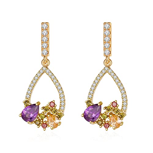 Boucle d'oreille en pierre élégante pour femme bijoux de bal chic