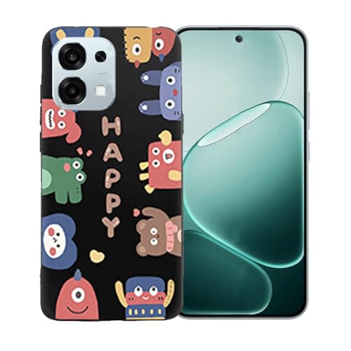 FZZSZS 適用する Oppo A6 Pro 5G CPH2781 用のカバー 、ソフトシリコーンTPUソフトケースバンパーシェルプレミアム保護ケース黒カバー 用の 適用する Oppo A6 Pro 5G CPH2781 (6.57") - LLM45