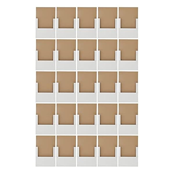 AYNEFY Verzenddozen voor vinyl LP Maxi 30 cm Maxibriefdozen voor grammofoonplaat, verzenddoos, vouwdoos, wit, kartonnen verpakking, verzendverpakking, 32 x 32 x 2,5 cm (25 stuks)