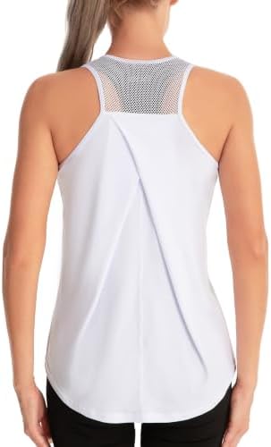 Dawnrole Damen Sport Tank Top Ärmelloses Leichte Fitness Top Yoga Oberteile
