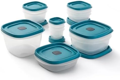 Rubbermaid 24-Piece Easy Find Lids Food Storage Container Set, Pe...