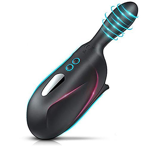 Penis Trainer Male Masturbator Cup Dual Motors, CHEVEN Penis Training Tool with Glans & Testicles Stimulation 10 Vibrating Modes,Masturbation Massager Adult Sex Toys for Men Prolong Sexual Endurance