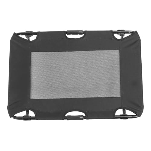 Lit surélevé pour chien AMONIDA pliable avec pinces antidérapantes noir - 5