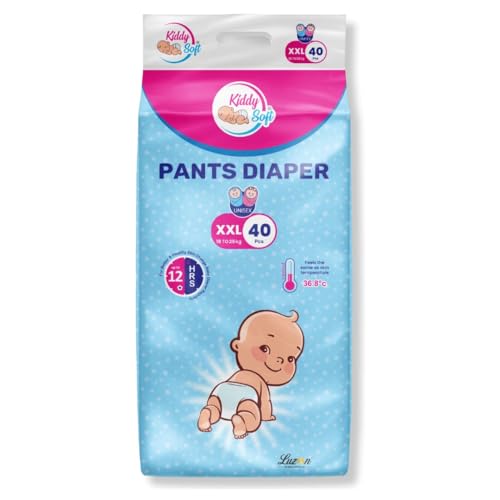 Image of Baby Diaper Pants, Extra Large (XXL), 40 Counts | 5 Layer All Night Leakage Protection & Quick Absorbency | For Babies of 19-25 Kg | Up to 12 hours Protection | Rash Free Comfort Diapers