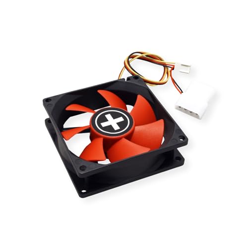 Xilence Ventilateur de boitier Performance C XPF80 8cm (Noir/Rouge), 3pin 1