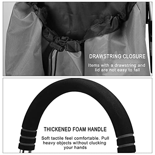 WLKINF Einkaufstrolley, leicht, zusammenklappbar, Aluminiumlegierung, für Zuhause, Klettern, zusammenklappbar, leicht… – Bild 5