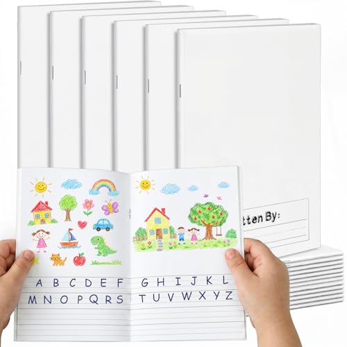 Carnet de composition primaire K-2 en lot de 24 pour stimuler l'écriture et le dessin