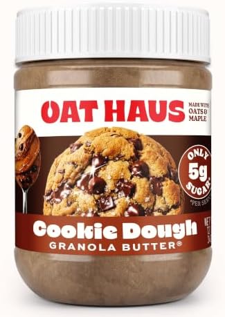 KWEEN Oat Haus Cookie Dough Granola Butter (Chipless) | Peanut-free, Almond (Tree-Nut) Free, & School-Safe (Top 8 Allergen Free) | Sunflower Seed & Cookie Dough Alternative
