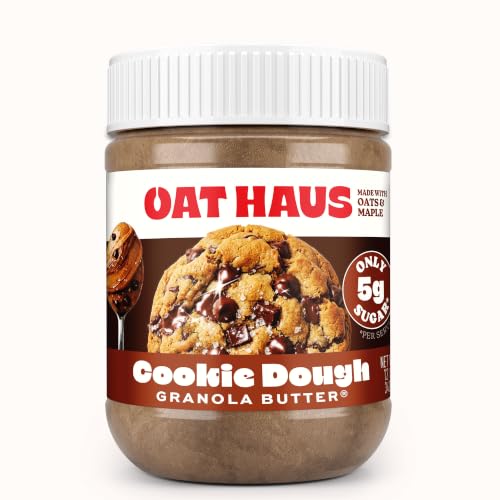Oat Haus Cookie Dough Granola Butter (Chipless) | Peanut-free, Almond (Tree-Nut) Free, & School-Safe (Top 8 Allergen Free) | Sunflower Seed & Cookie Dough Alternative