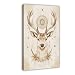 XAHOR Sacred Deer Wall Poster – Boho Animal Print for Nordic & Bohemian Home Style Canvas Poster Wall Art Decor Print Picture Paintings for Living Room Bedroom Decoration 12x18inch(30x45cm)