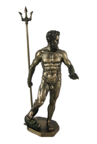 Estatua de Poseidón Griego en Bronce Veronese Design