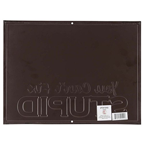 Open Road Brands The Three Stooges You Can't Fix Stupid Metal Sign - Funny Vintage Wall Art For Garage, Workshop Or Man Cave #TOP2