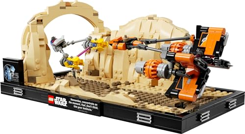 Star Wars Diorama Gara dei Sgusci su Mos Espa di Anakin Skywalker, Kit di Modellismo per Adulti da Costruire dal Film La Minaccia Fantasma, Gadget Regalo da Collezione per Fan, Lui o Lei 75380 - Lego - Immagine 8