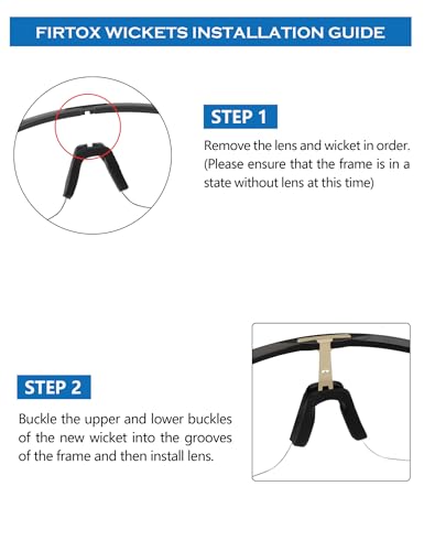 Image of Replacement Wicket for Oakley Sutro Lite OO9463 /Sutro Lite AF OO9463A /Sutro Lite Sweep OO9465 (Vented) Sunglass - 1 Pair(Black)