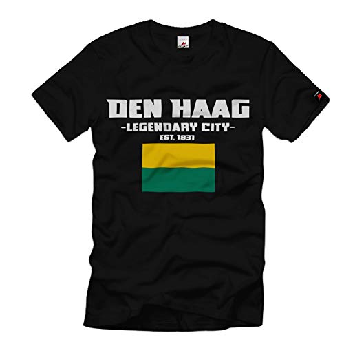 T-shirt Den HAAG 34789 noir, portez l'histoire légendaire des Pays-Bas