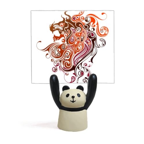 Support mémo dragon résine pince note panda dessin animé décoration maison