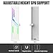 HECCOOLING White Graphics Card Support Bracket ARGB VE180-White, GPU Stand Brace Sag Holder Black with Adjustable Slide Height, Built-in 5v 3pin ARGB, Vertical Type Rubber Pad Magnetic Base (White)