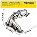 Mophorn Catalytic Converter Compatible with 2002, 2003, 2004, 2005, 2006 Toyota Camry & Solara 2.4L, High Flow Cat Stainless Steel Cat Converter with Gasket Kit Exhaust Manifold (OBD III Compliant)