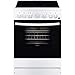 Zanussi ZCV65201WA Cocina independiente 85 x 60 x 60 cm, con placa vitrocerámica de 4 zonas, horno y grill eléctricos, multifunción de 5 programas, Clase A-10%, Blanco