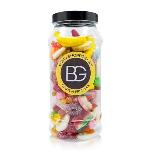 BG Quality Pick & Mix Sweet Jars | 600g Re-Sealable Sweetie Jar Retro Candy - Gluten Free Sweets