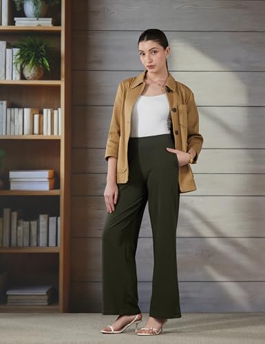 Image of BlissClub Women High Rise Loose Pants