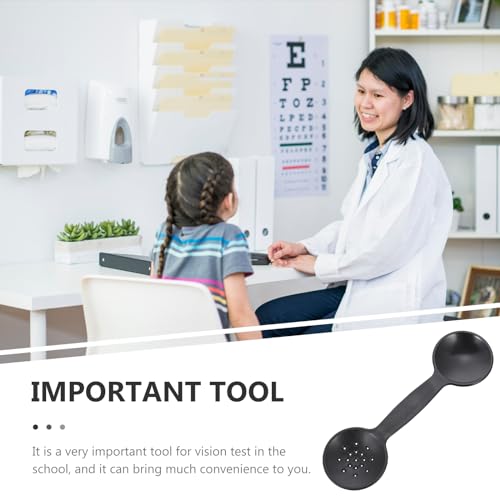 Image of Optometry Mask Eye Occluder Paddle Handheld Eye Exam Tool for Pediatric and Optical Screening 2 Pieces